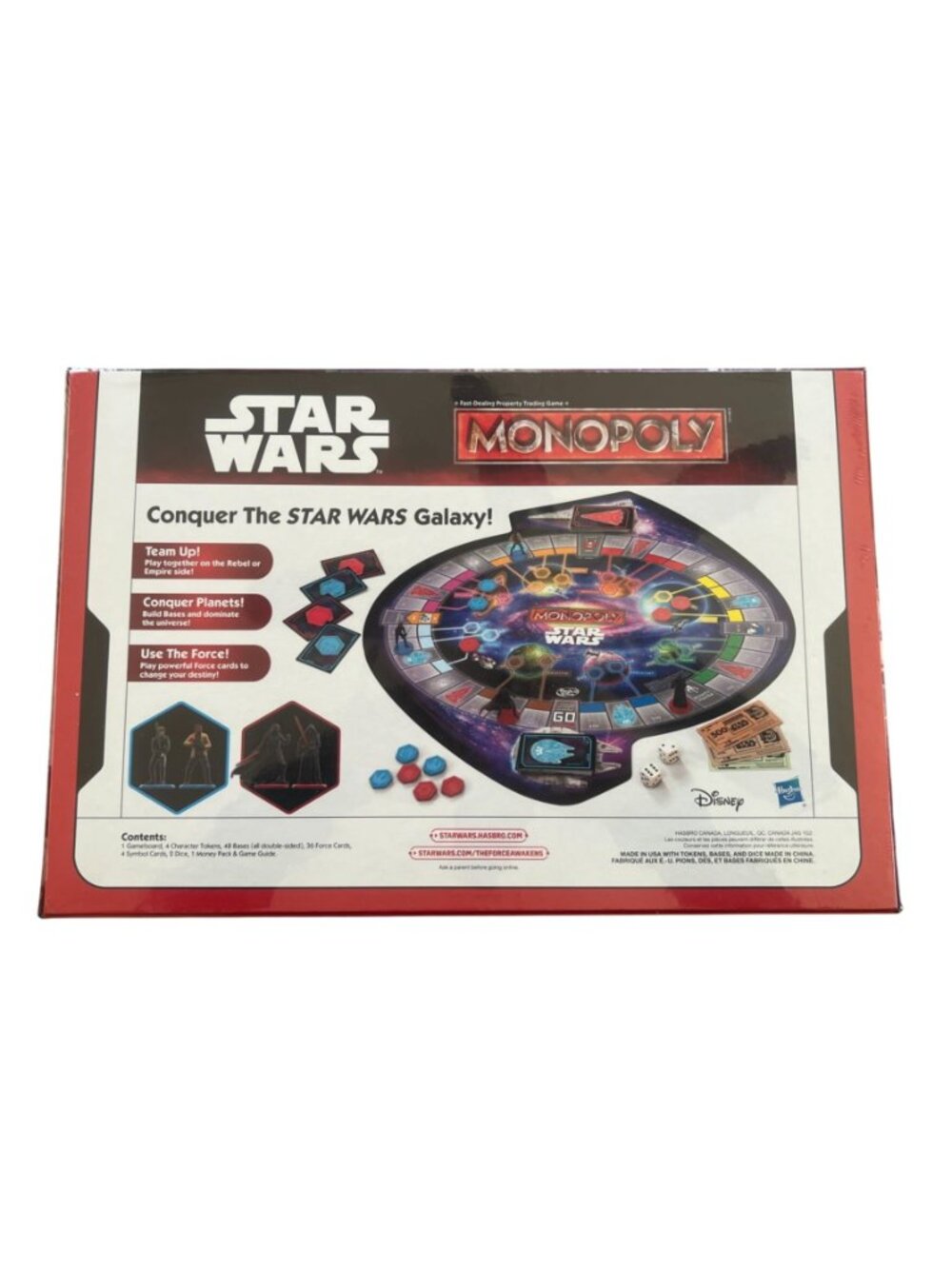 NEW Monopoly Star Wars Edition Board Game Hasbro Gaming Includes 4 Tokens Sealed - Picture 2 of 4